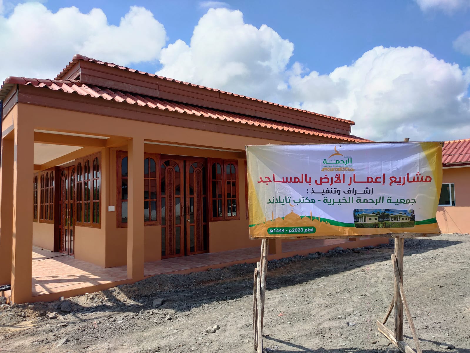 A mosque with an area of ​​108 square meters